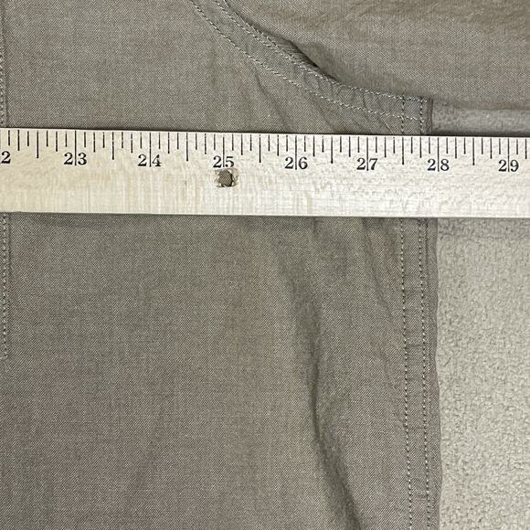 Carhartt Shirt Mens 2XL Brown Relaxed Fit Chambray Short Sleeve Button Up - Picture 4 of 9